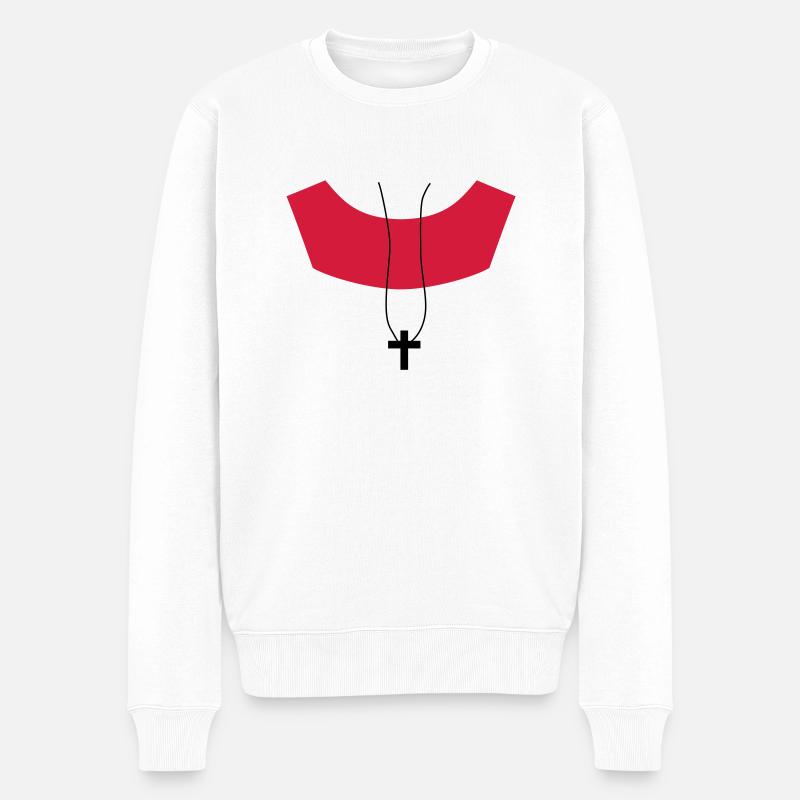 Ministrant Messdiener - Männer Premium Bio Pullover - Weiß