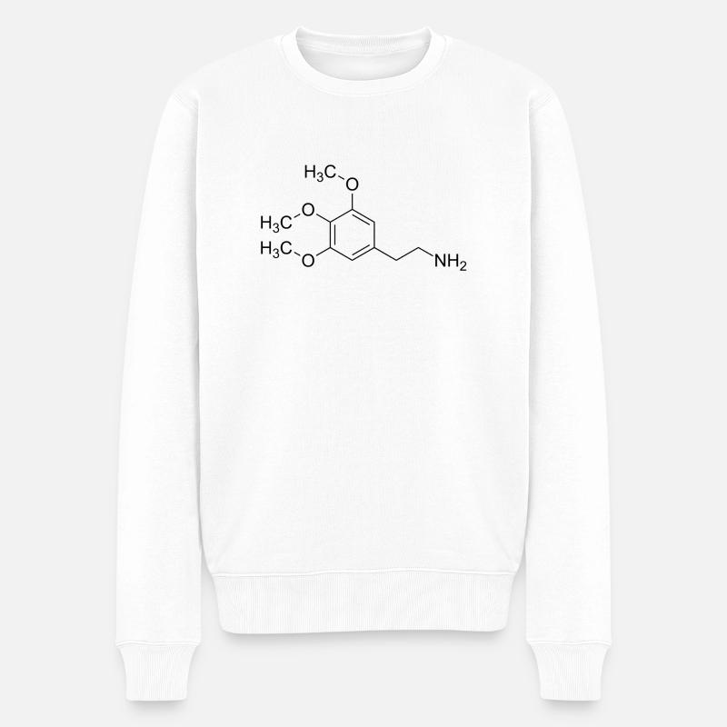 Formule structurale mescaline mescaline - Pull Premium bio Homme - blanc