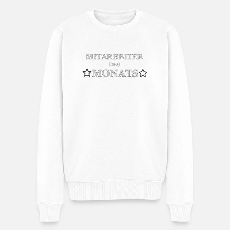 * Mois * employé - Pull Premium bio Homme - blanc