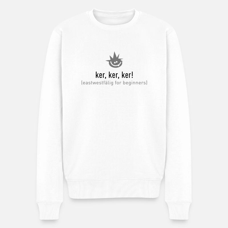 ker, ker, ker - Männer Premium Bio Pullover - Weiß