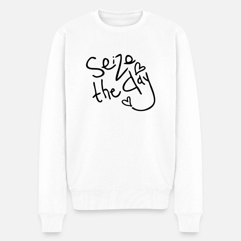 Saisir le jour - Pull Premium bio Homme - blanc