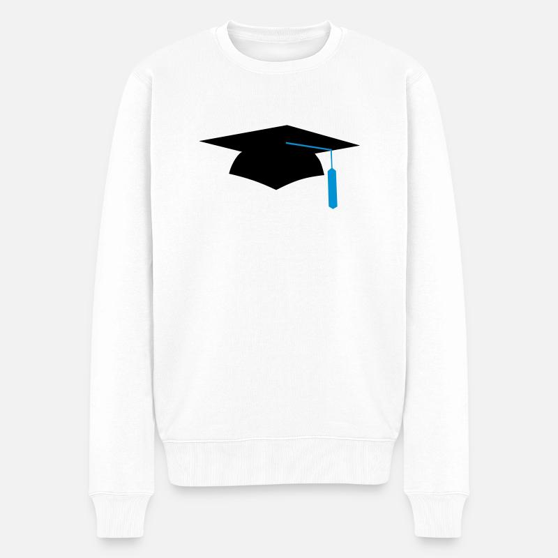 graduation - Männer Premium Bio Pullover - Weiß
