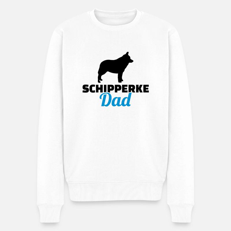 Schipperke - Männer Premium Bio Pullover - Weiß