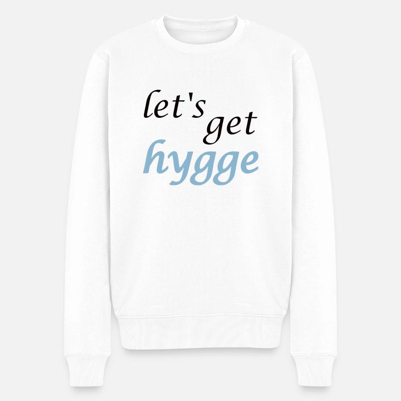 let's get hygge - Männer Premium Bio Pullover - Weiß