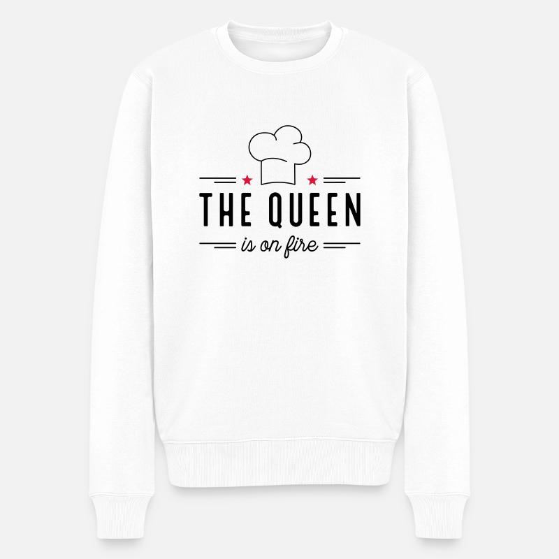 Köchin - Männer Premium Bio Pullover - Weiß