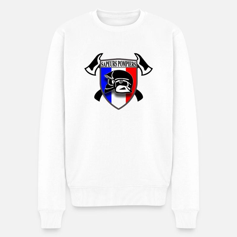 Sapeur pompier de France - Pull Premium bio Homme - blanc