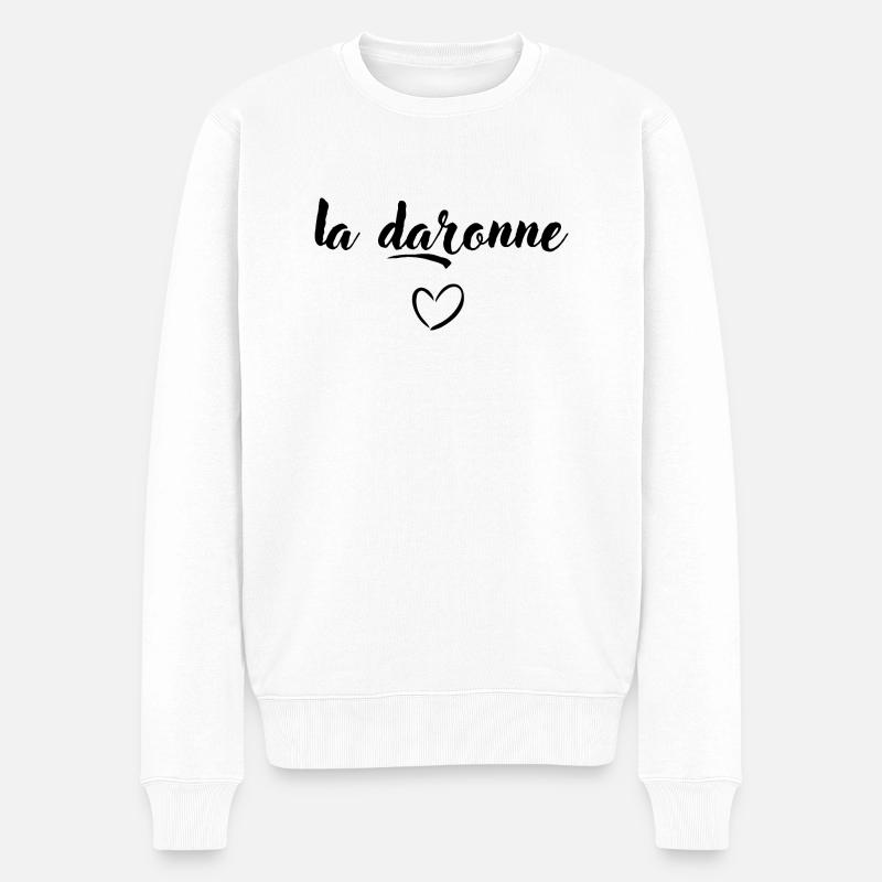 La Daronne - Pull Premium bio Homme - blanc