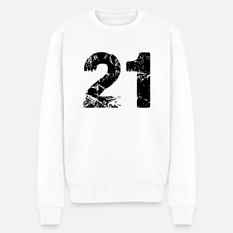 21 - Pull Premium bio Homme - blanc