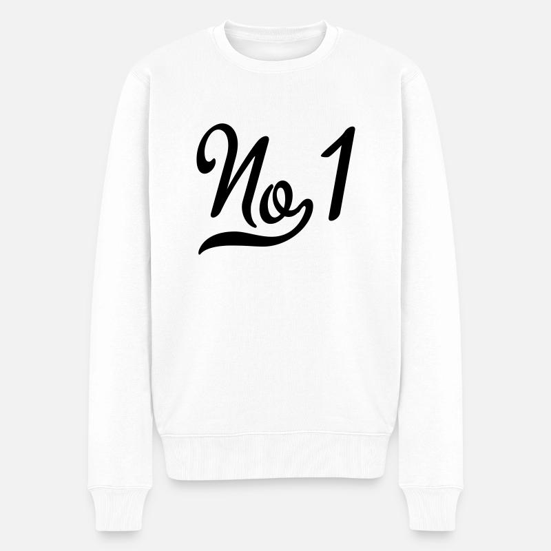 Numéro un - Pull Premium bio Homme - blanc