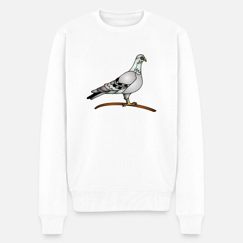 Oiseau - Pull Premium bio Homme - blanc