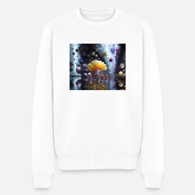 Voyage en Actarus #1 - Pull Premium bio Homme - blanc