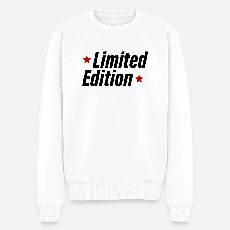 limited edition - Männer Premium Bio Pullover - Weiß