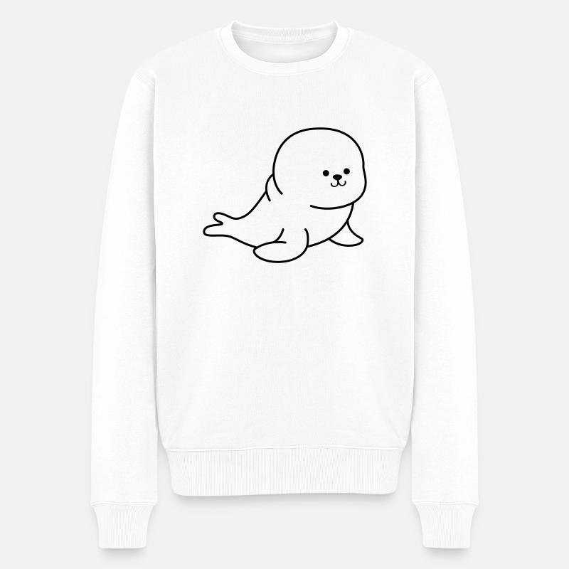 Phoque - Pull Premium bio Homme - blanc