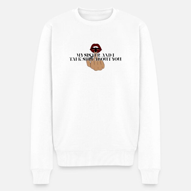 Paroles - Pull Premium bio Homme - blanc