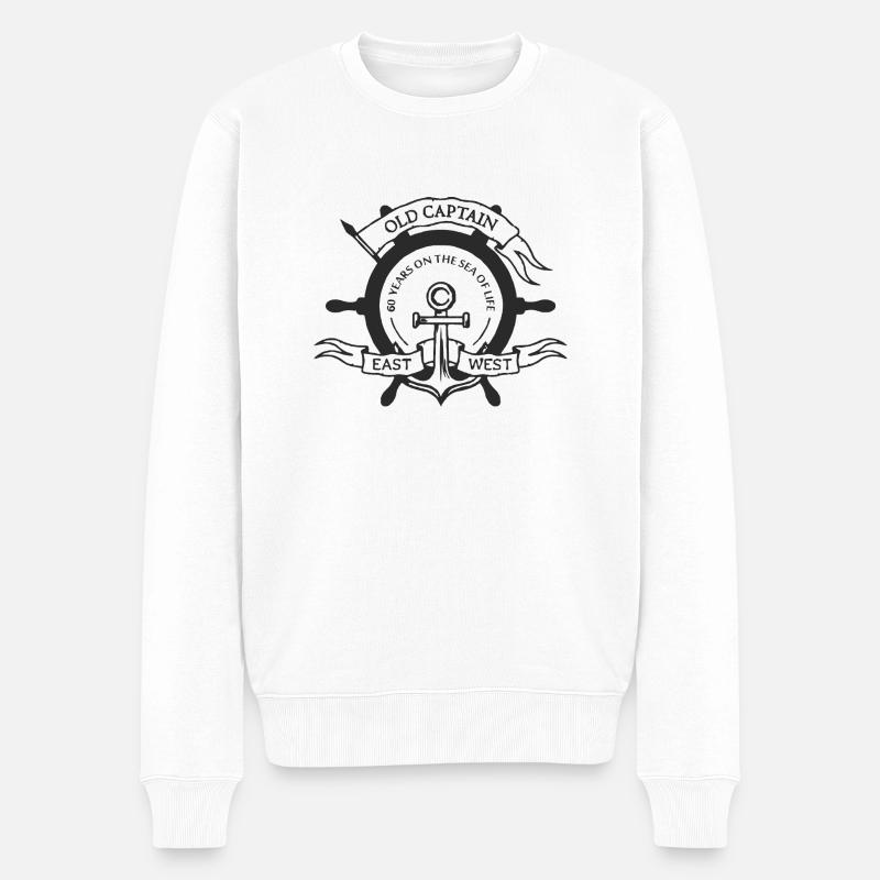 Jahre - Männer Premium Bio Pullover - Weiß