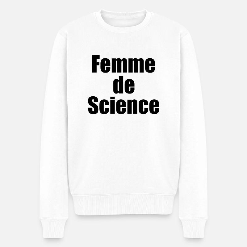 Femme de science - Pull Premium bio Homme - blanc
