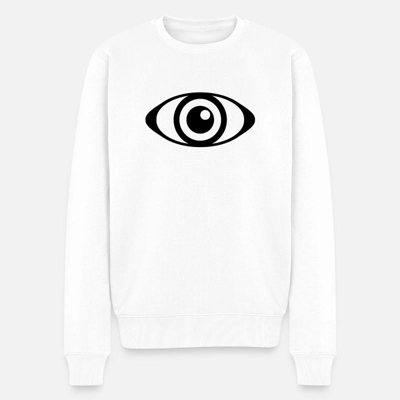 L'oeil - Pull Premium bio Homme - blanc
