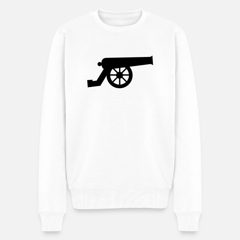 Kanonen - Männer Premium Bio Pullover - Weiß