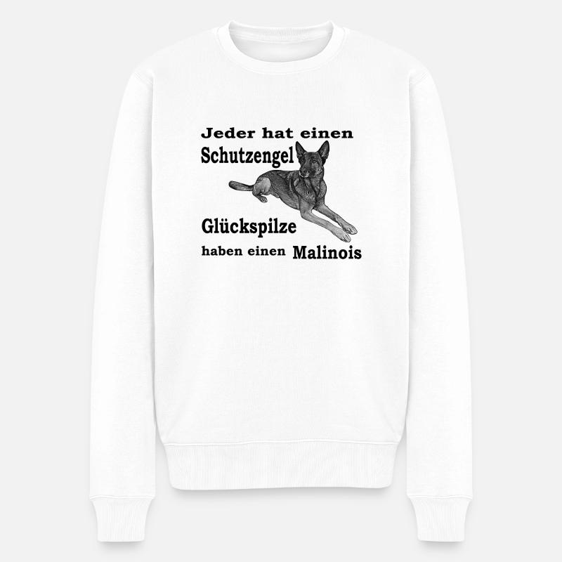 Schutzengel Mali S - Männer Premium Bio Pullover - Weiß
