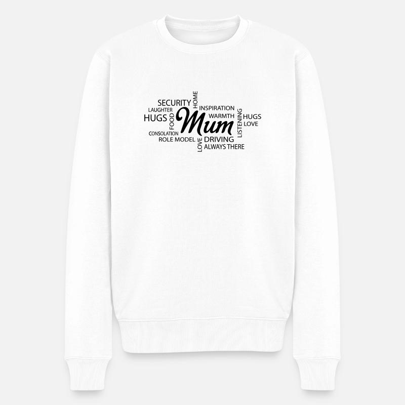 Mama - Pull Premium bio Homme - blanc