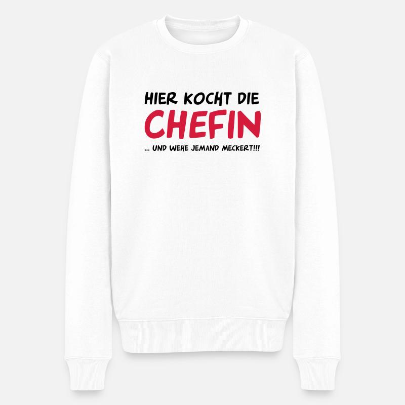 Cuisinier - Pull Premium bio Homme - blanc