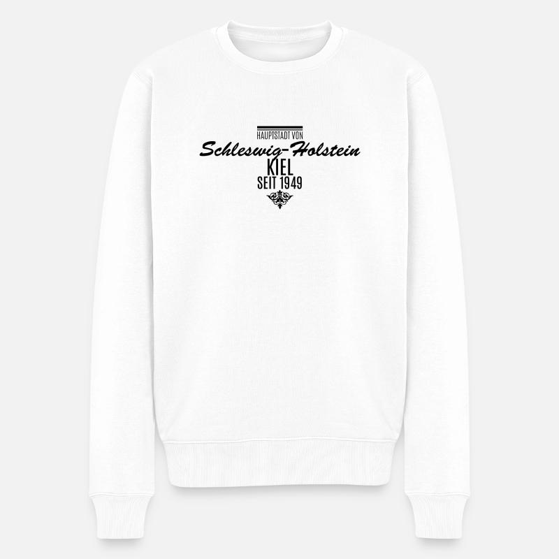 Schleswig Holstein KIEL - Männer Premium Bio Pullover - Weiß