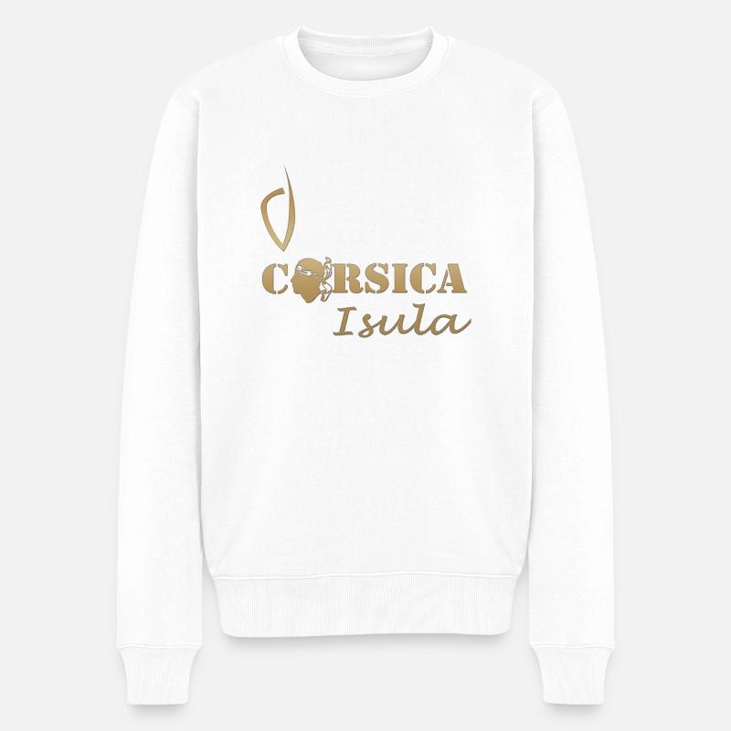 Corse - Pull Premium bio Homme - blanc