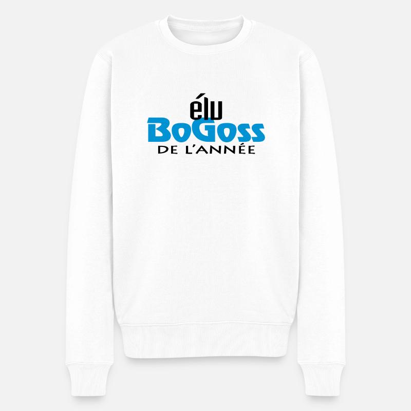 élu Bogoss de l'année (2c) - Pull Premium bio Homme - blanc