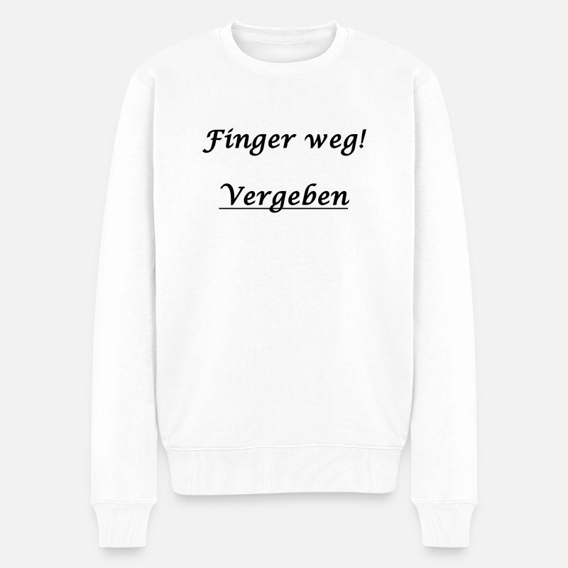 vergeben - Männer Premium Bio Pullover - Weiß