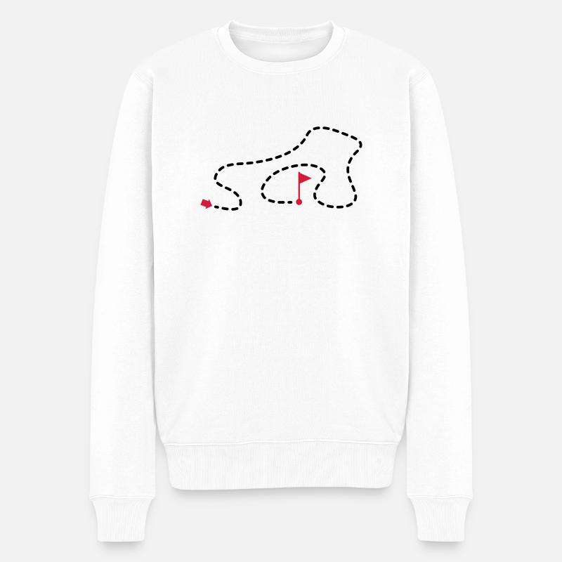 route_1f2 - Pull Premium bio Homme - blanc