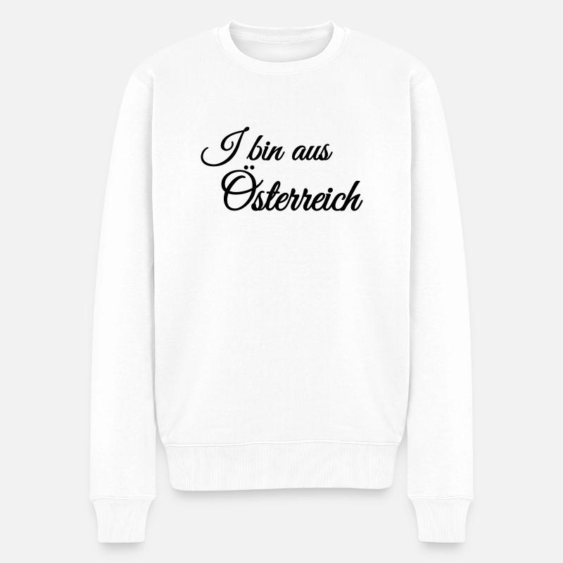 I bin aus Österreich - Männer Premium Bio Pullover - Weiß