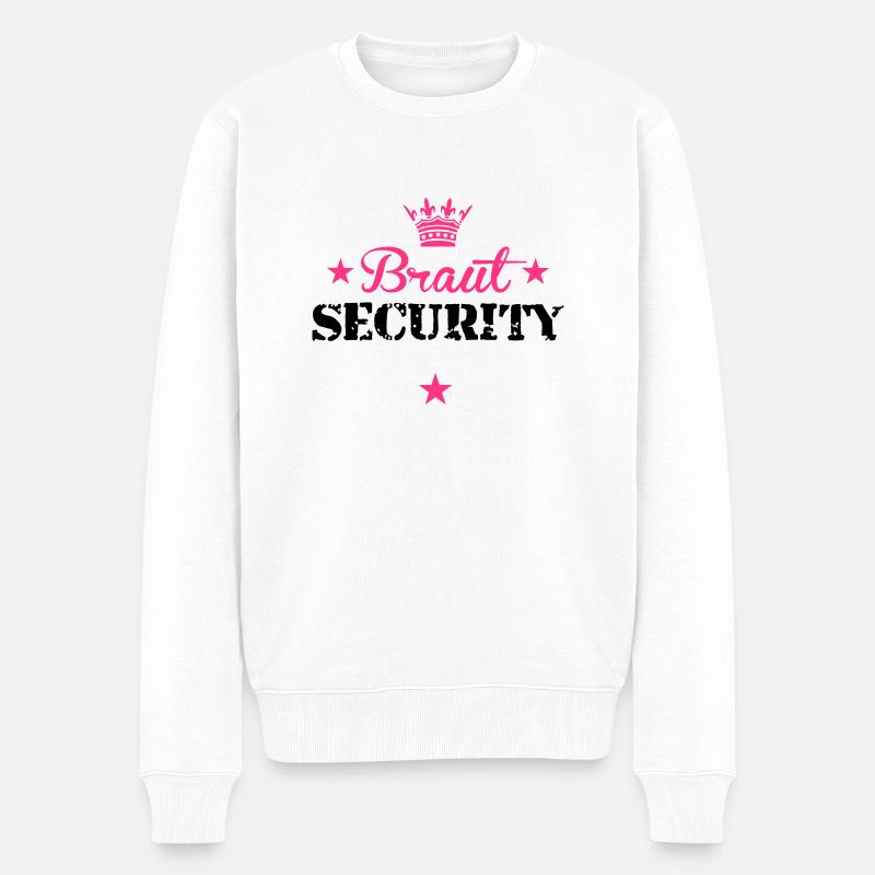 braut_security_5_2f_ - Männer Premium Bio Pullover - Weiß