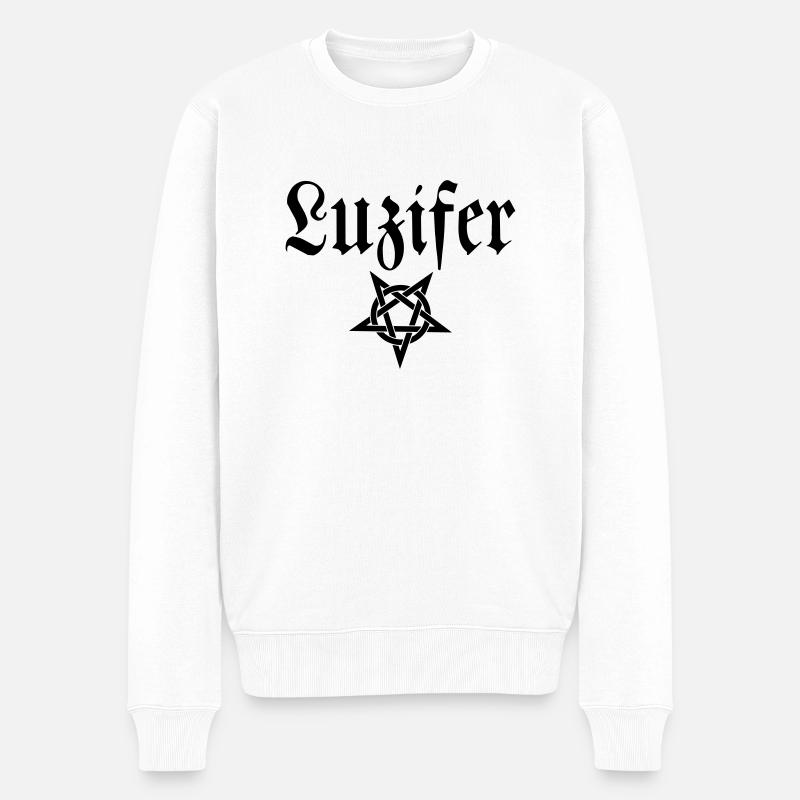(luzifer2) - Männer Premium Bio Pullover - Weiß