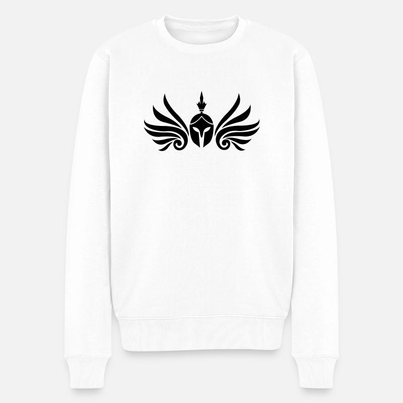 sparta_warrior_001 - Pull Premium bio Homme - blanc