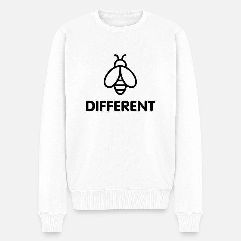 Bee Different - Pull Premium bio Homme - blanc