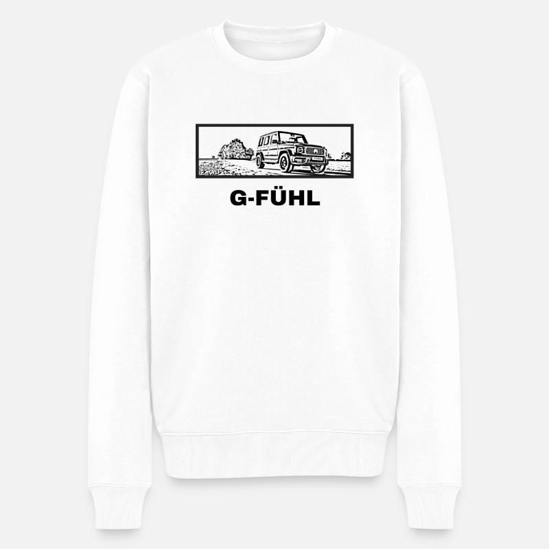 G Klasse / G-Fühl - Männer Premium Bio Pullover - Weiß