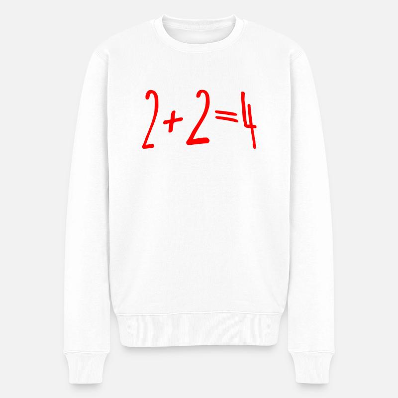 2+2 font 4 - Pull Premium bio Homme - blanc