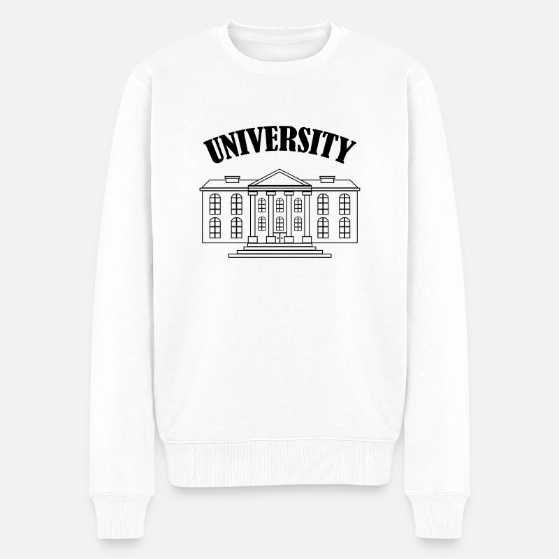 Université - Pull Premium bio Homme - blanc