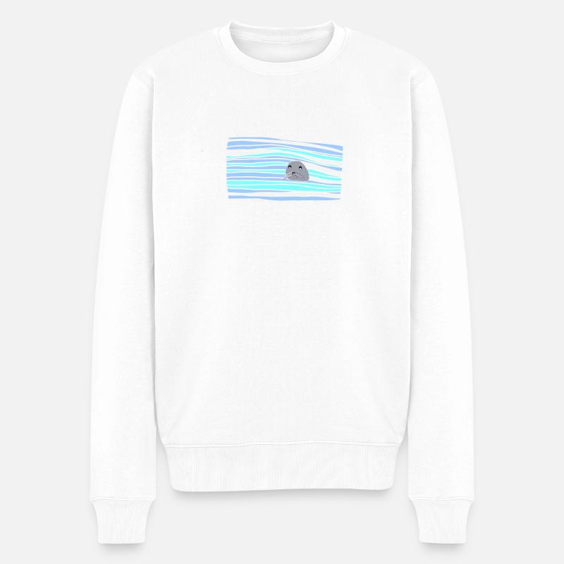 Phoque - Pull Premium bio Homme - blanc