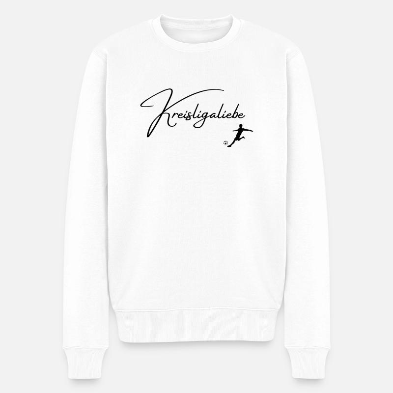 Kreisliga - Männer Premium Bio Pullover - Weiß