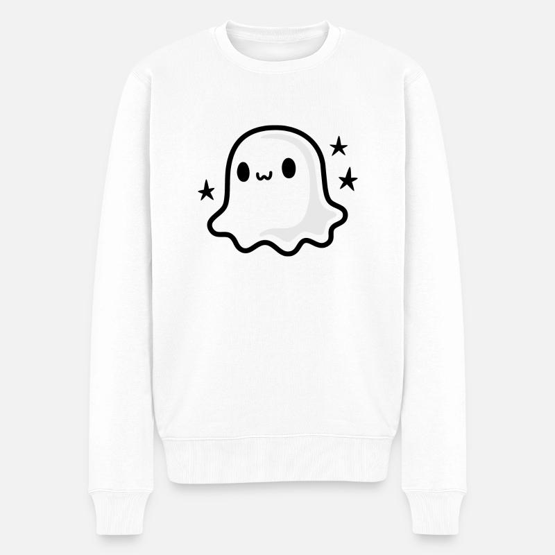 Fantôme mignon - Pull Premium bio Homme - blanc