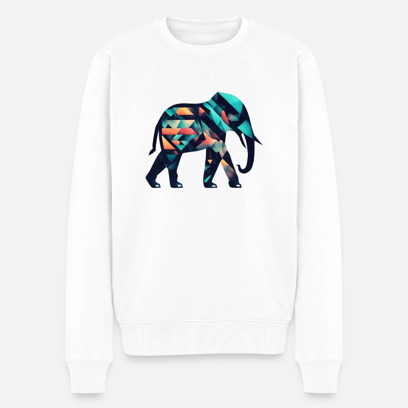 Éléphant arctique - Pull Premium bio Homme - blanc