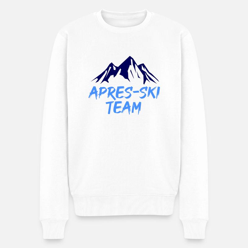apres ski team - Männer Premium Bio Pullover - Weiß