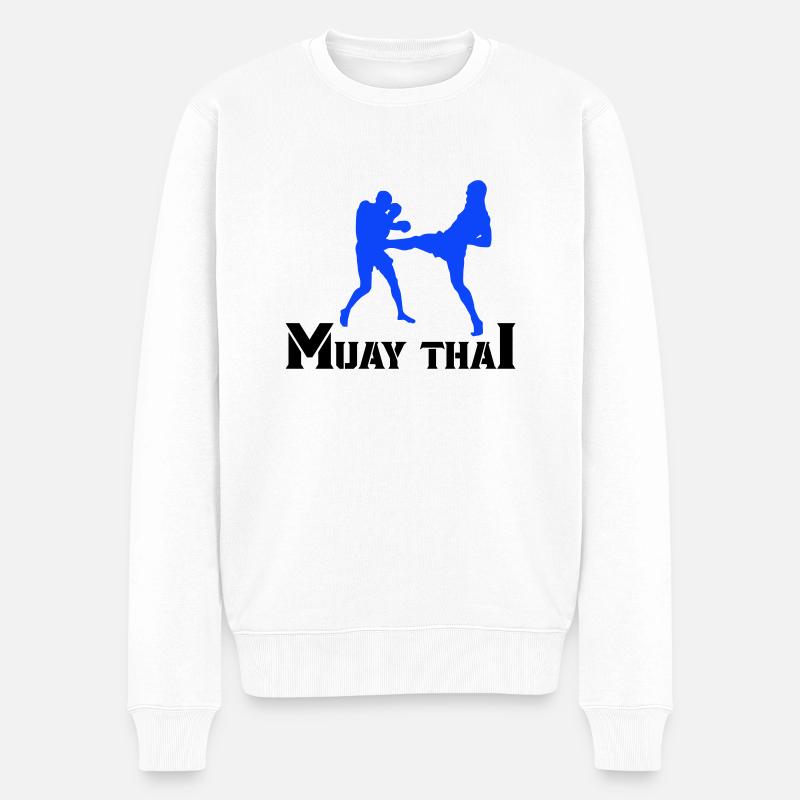 Muay Thaï - Pull Premium bio Homme - blanc
