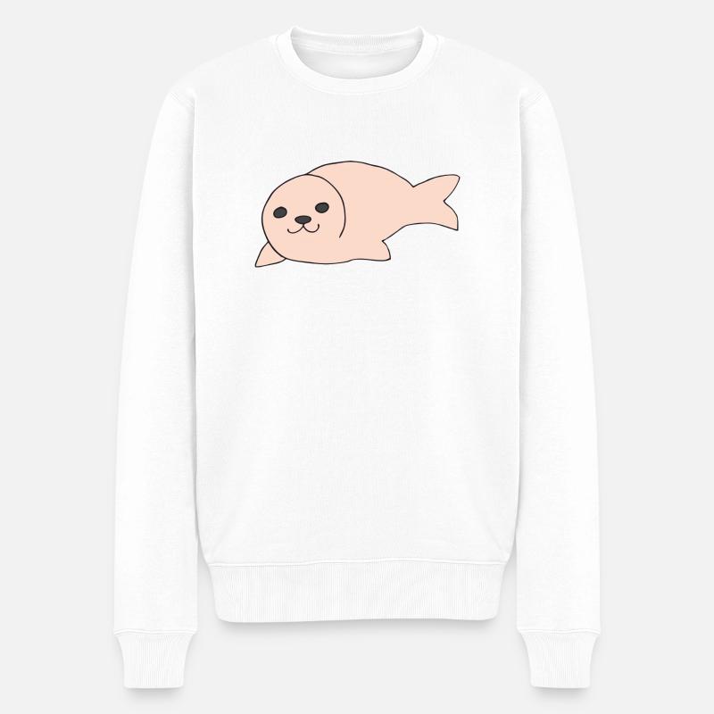 Phoque Rosa - Pull Premium bio Homme - blanc