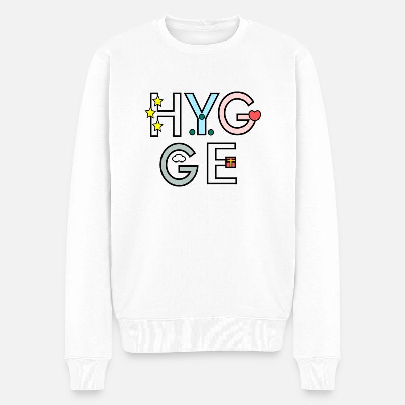 HYGGE2 - Pull Premium bio Homme - blanc