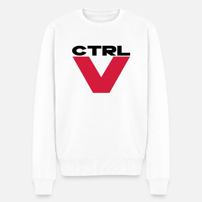 ctrl v - Pull Premium bio Homme - blanc
