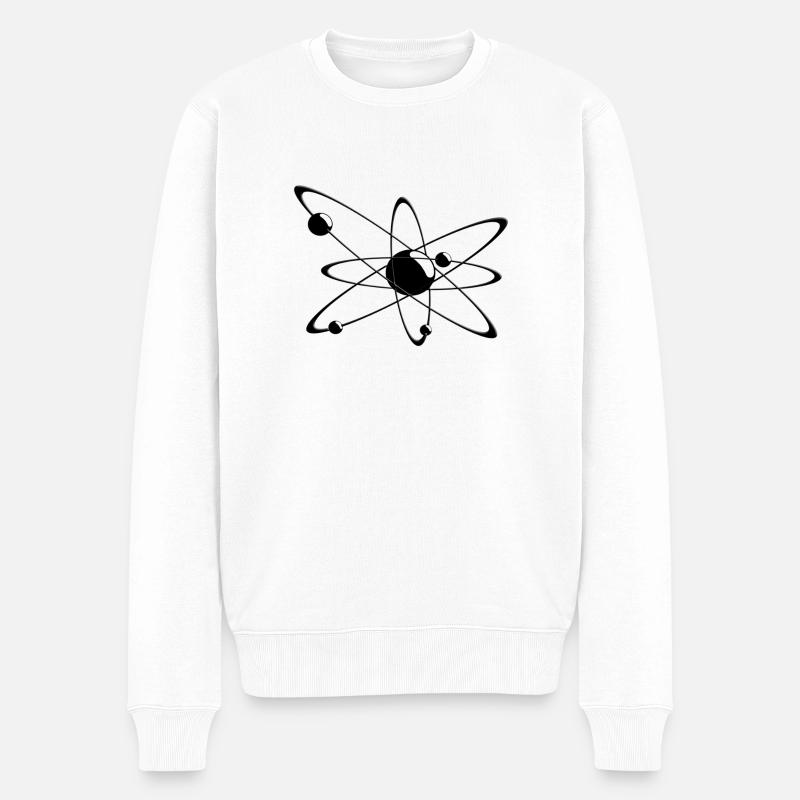 fantastic atom - Männer Premium Bio Pullover - Weiß