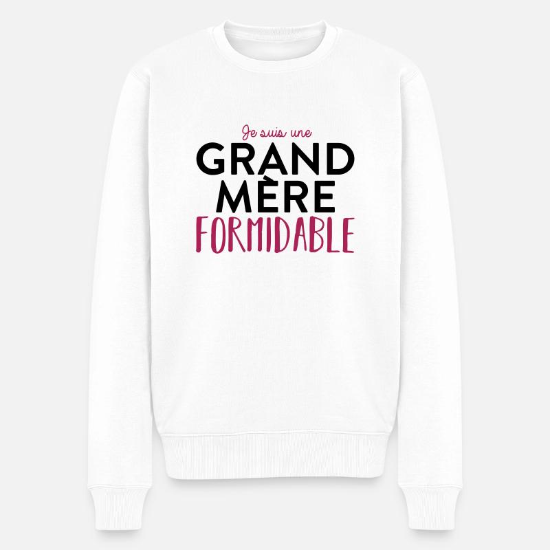 Grand mere formidable - Pull Premium bio Homme - blanc