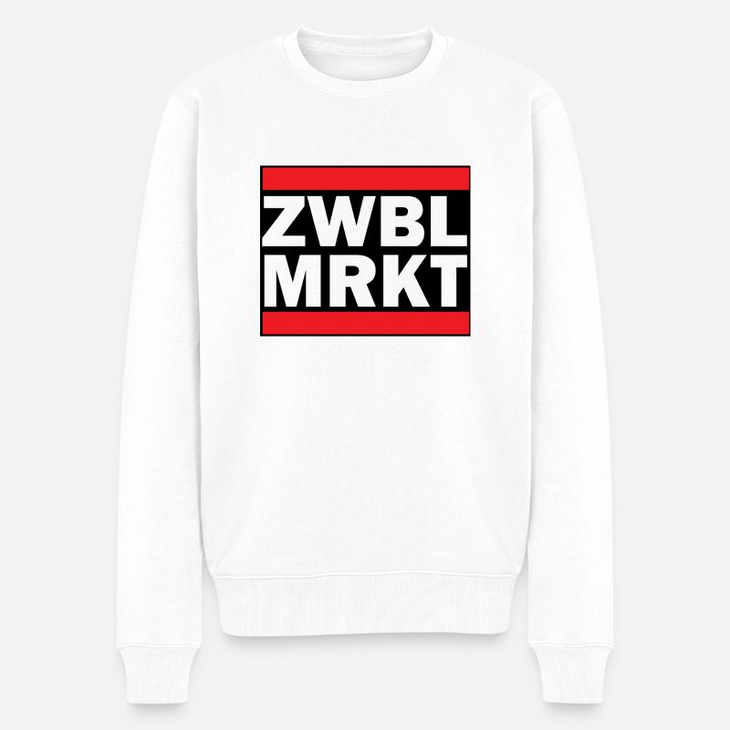 Zwiebelmarkt - Männer Premium Bio Pullover - Weiß
